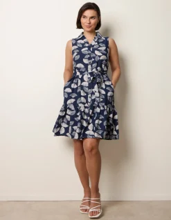 Sleeveless Shirt Dress