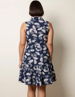 Sleeveless Shirt Dress