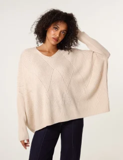 Slouchy V Neck Jumper