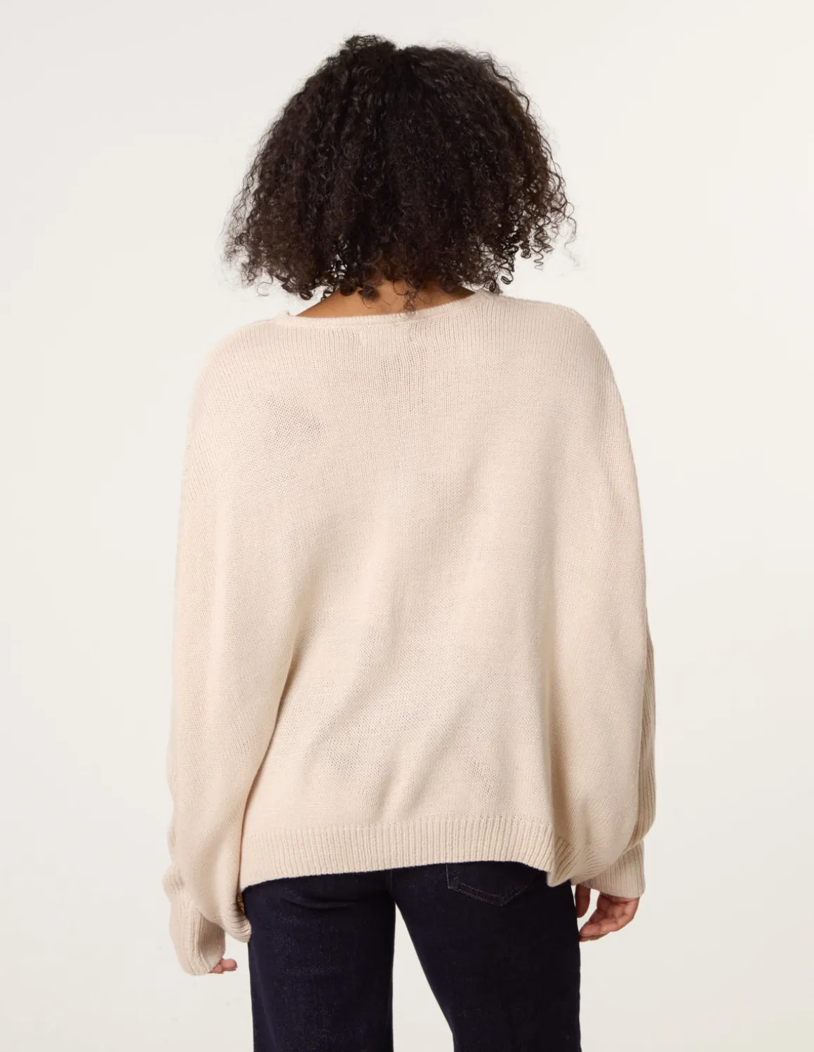 Slouchy V Neck Jumper