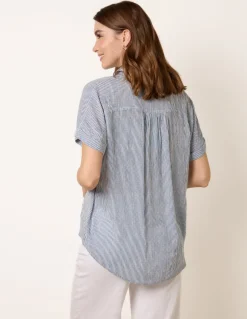 Stripe Button Front Shirt