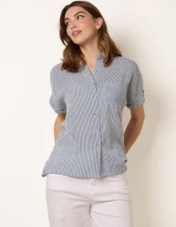 Stripe Button Front Shirt