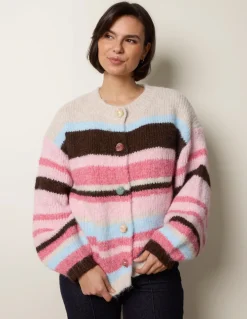 Striped Knit Cardigan