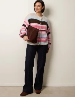 Striped Knit Cardigan