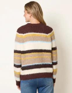 Striped Round Neck Knit Jumper
