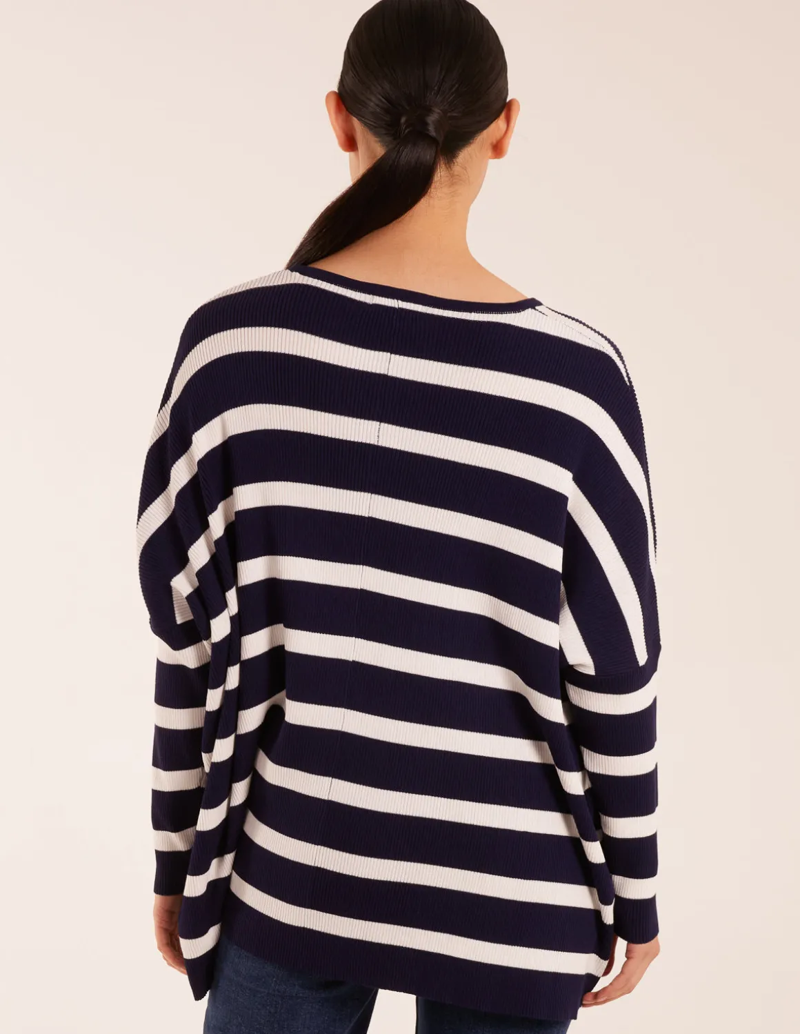Striped V Neck Jumper