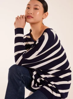 Striped V Neck Jumper