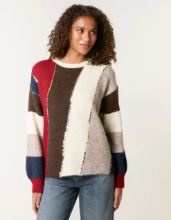 Stripe Sequin Detail Jumper