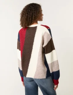 Stripe Sequin Detail Jumper