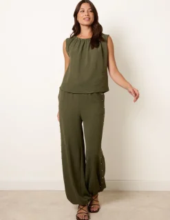 Studded Detailed Balloon Trouser Set