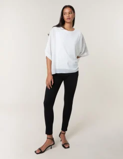 Studded Wave Chiffon Kaftan Top