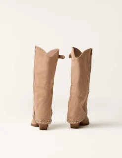 Stud Tall Cape Cowboy Boots