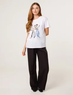 Stylish Graphic Illustration T-Shirt