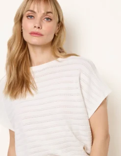 Textured Sleeveless Knit Top