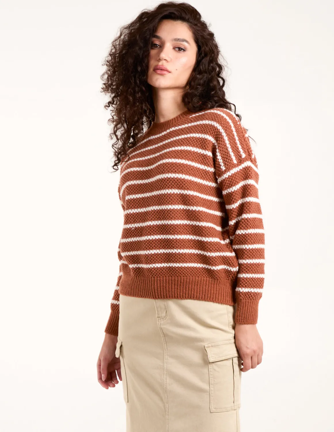 Textured Stripe Jumper