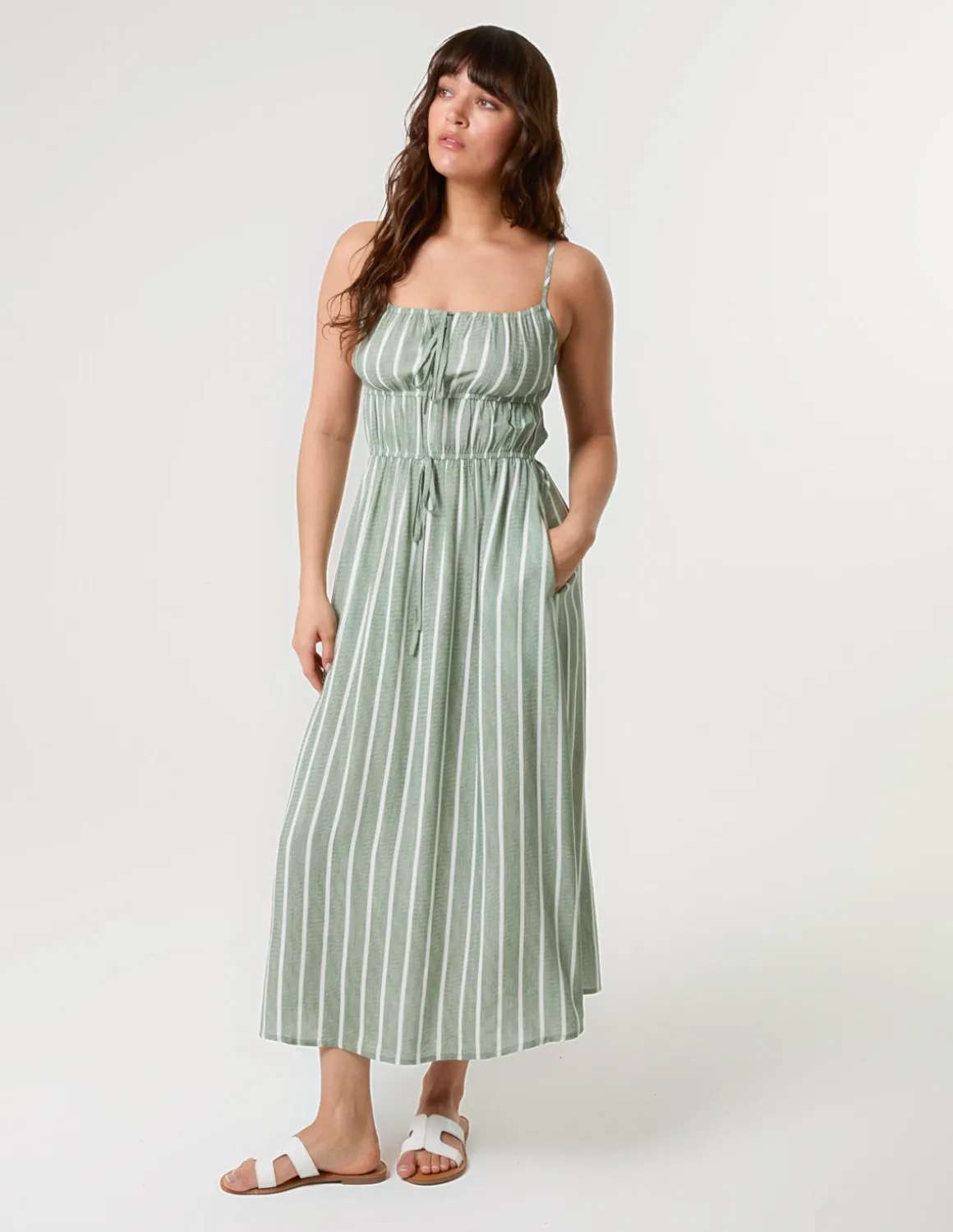 Tie Front Midi Dress