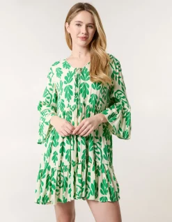 Tie Front Smock Dress