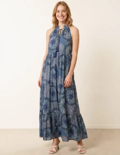Tiered Tie Front Dress