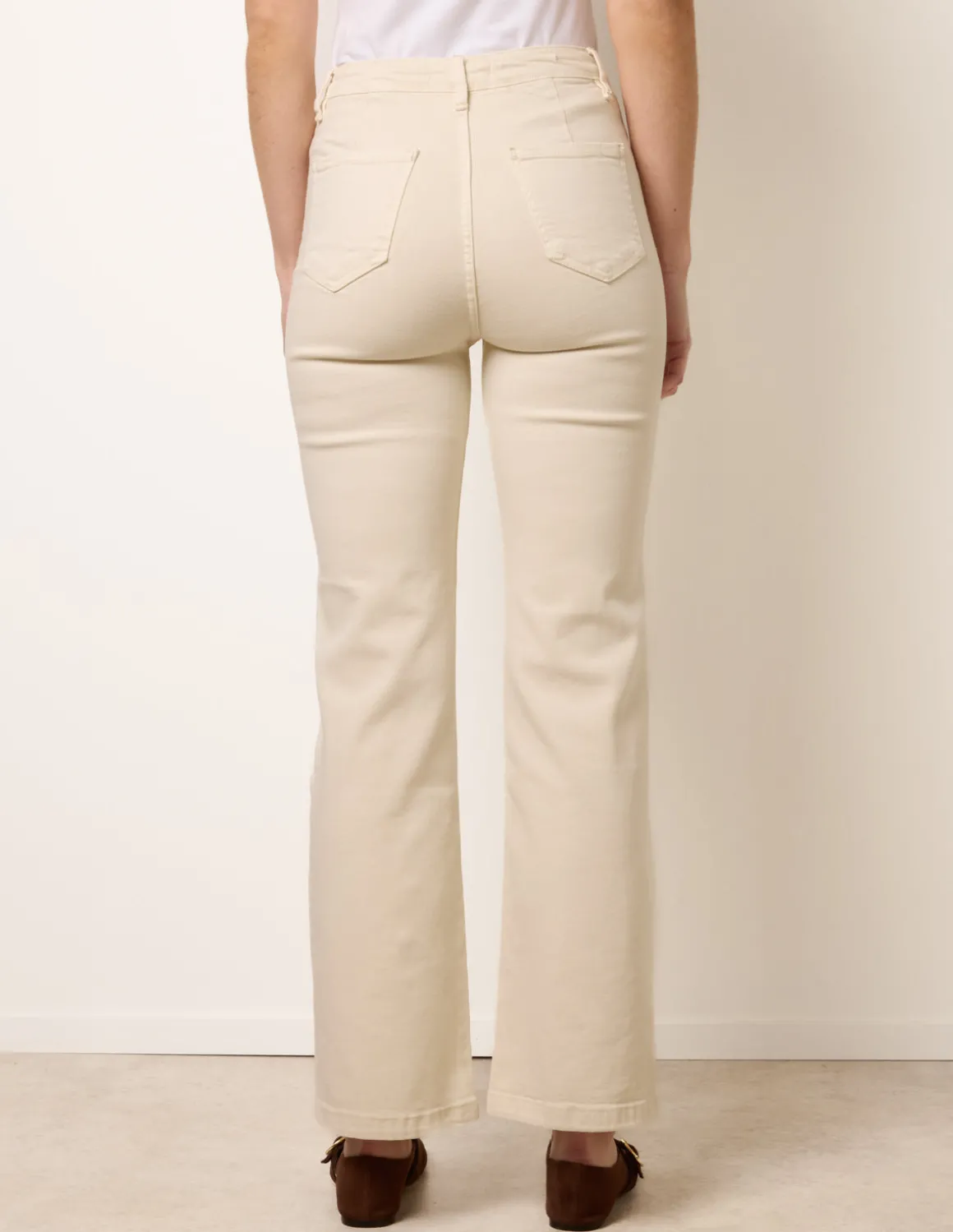 Triple Button Front Jeans