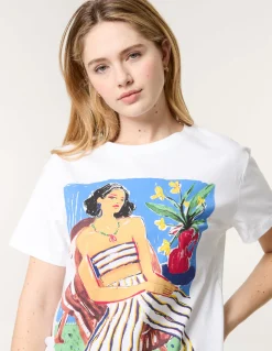 T-Shirt With Colorful Print