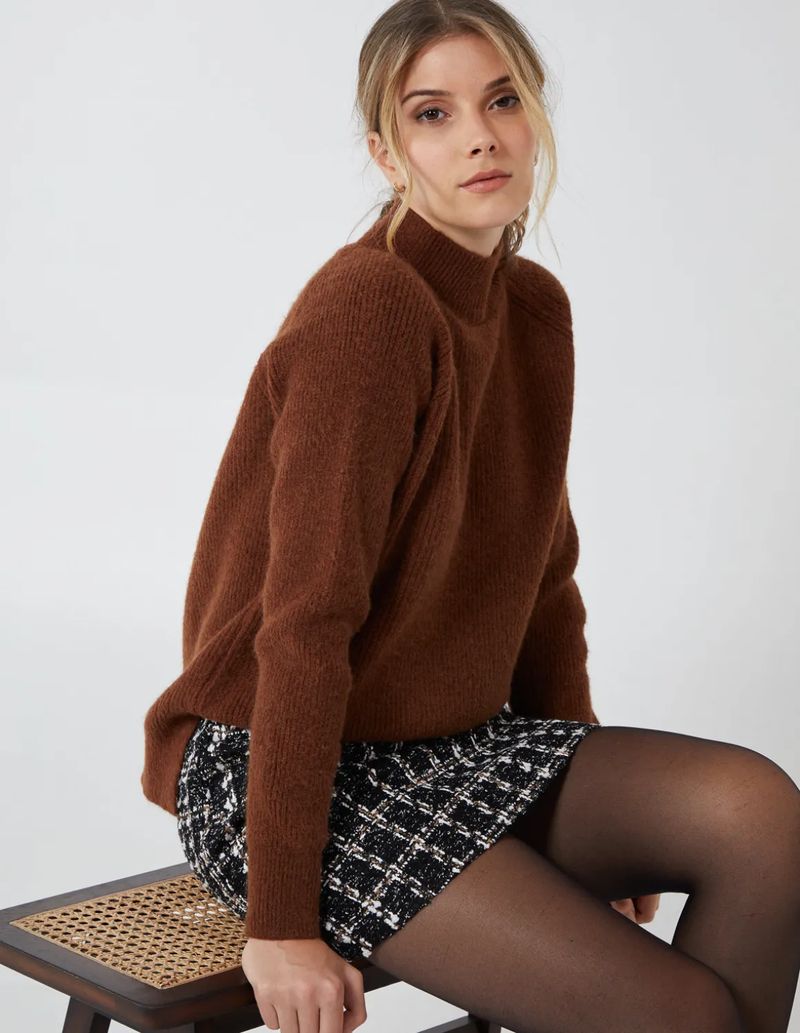 Tweed Mini Skirt