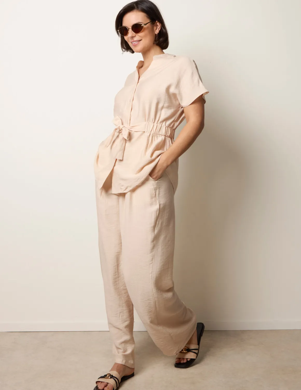 Two Piece Belted Co-Ord Set