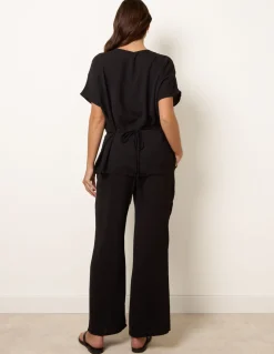 Two Piece Buckle Trouser Set