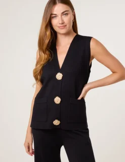 Two-Piece Set With Gold Button Details