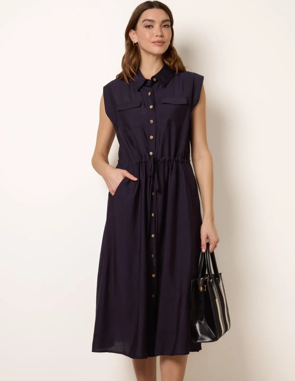 Utility Tie Waist Dress