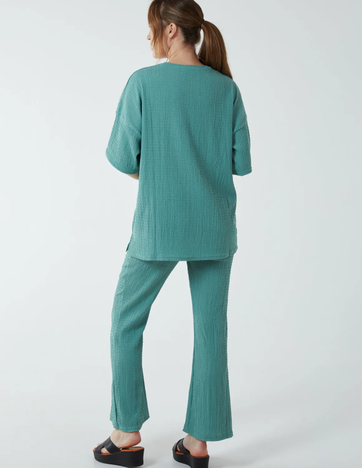 Waffle Trouser And T-Shirt (Set)