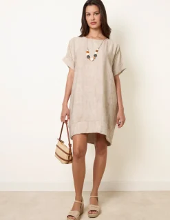 Washed Effect Tunic Dress