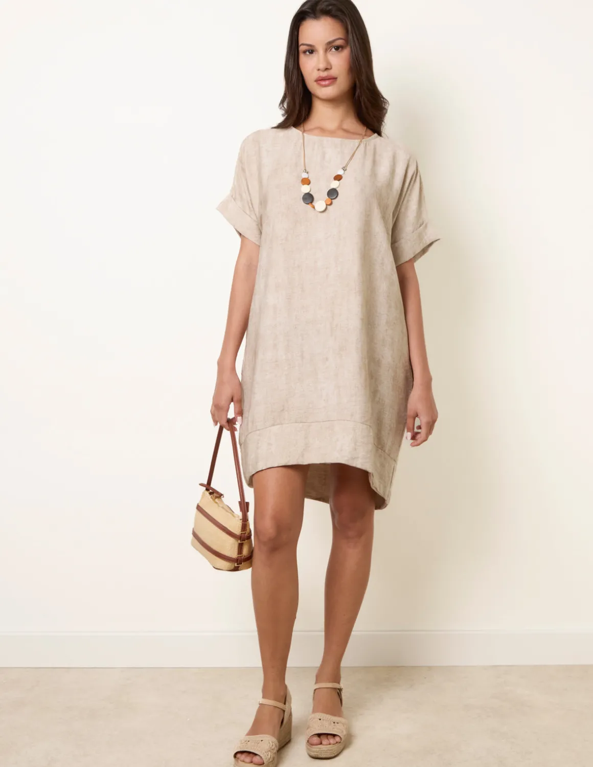 Washed Effect Tunic Dress