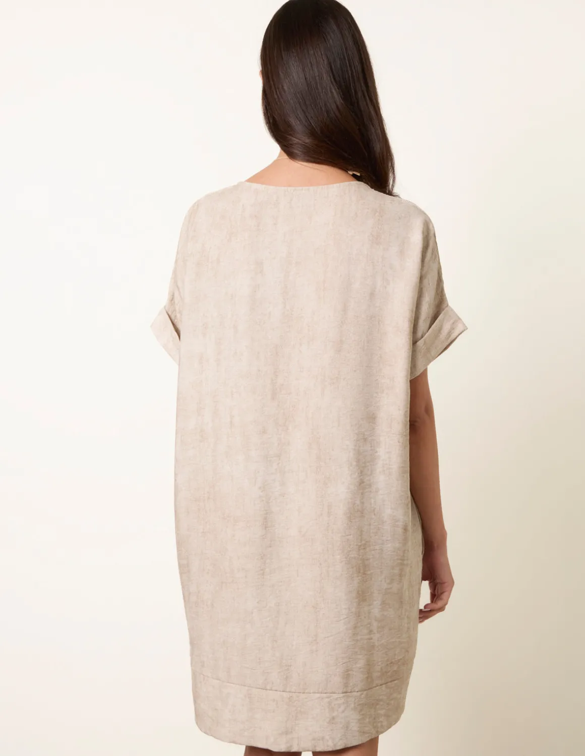 Washed Effect Tunic Dress