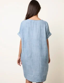 Washed Effect Tunic Dress