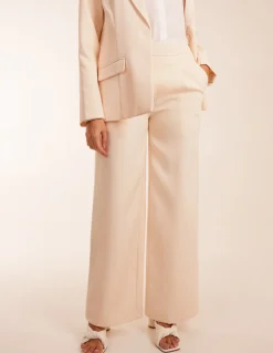 Wide Leg Suit Trousers
