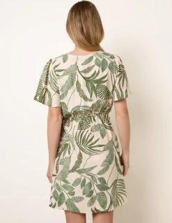 Wrap Front Sarong Mini Dress
