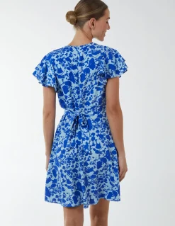 Wrap Ruffle Mini Dress