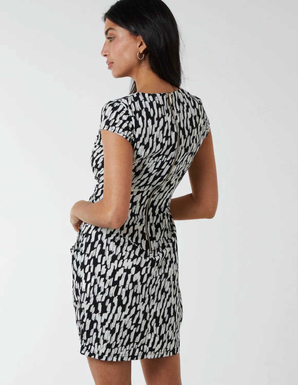 Wrap Tulip Hem Dress