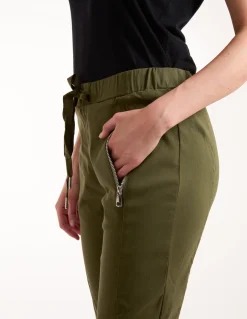 Zip Drawstring Trousers