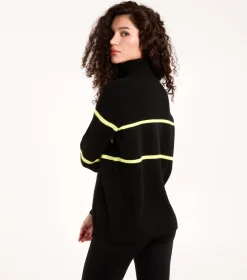 Zip Neck Logo Jumper
