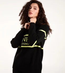 Zip Neck Logo Jumper