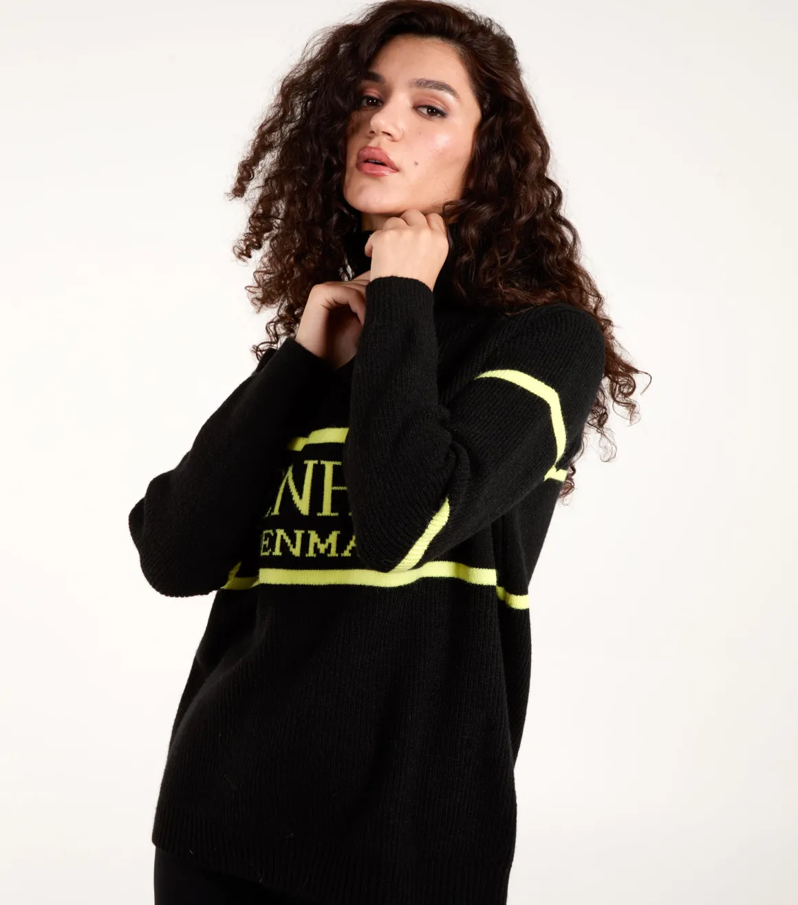Zip Neck Logo Jumper